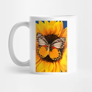 Butterfly On Sunflower Mug